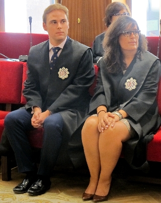 Los nuevos jueces Carlos Manuel Puyol Quintas e Iria López Carregal